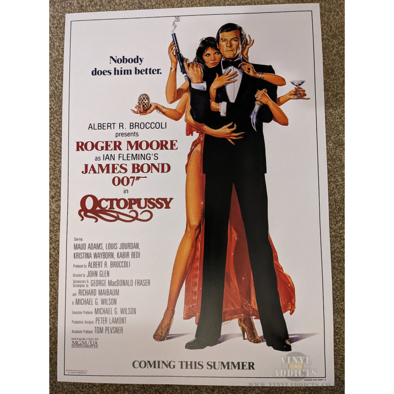 James Bond Octopussy A3 Poster Vinyl Addicts