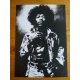 Jimi Hendrix B/W - Promotional A5 Postcard