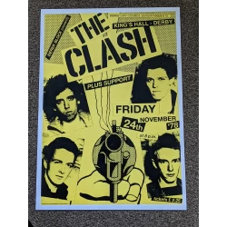 The Clash -  King's Hall, Derby - 24th November 1978 - A3 Poster