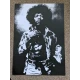Jimi Hendrix - Classic Image - Black &amp; White -  Poster
