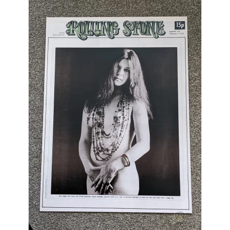 アーロ・ガスリー Rising Son Records ビンテージポスター Janis Joplin - Rolling Stone Magazine - 17th February 1972 - A3