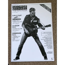 George Michael - The Faith Tour - Melody Maker Advert - Earls Court, Glasgow SEC, Birmingham NEC - 23rd January 1988 - A3 Poster