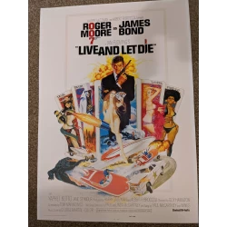 James Bond - Live And Let Die - A3 Poster