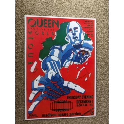 Queen - News Of The World Tour - Madison Square Garden - December 1977 - A3 Poster