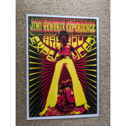 Jimi Hendrix Experience - Rotterdam November 1967 - Promotional A5 Postcard