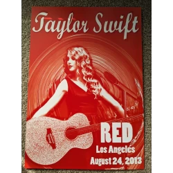Taylor Swift - Red - Los Angeles 2013 - A3 Poster (RED)